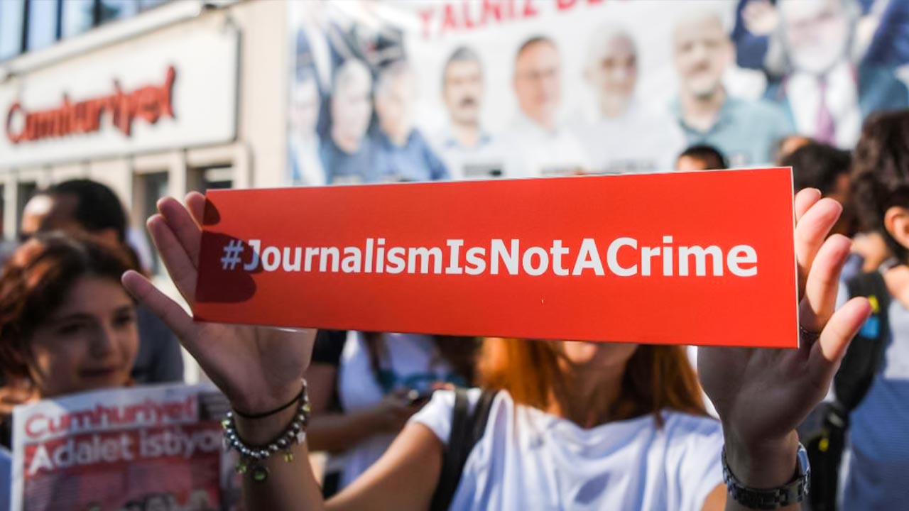 Ninety-two media workers are in prison in Turkey