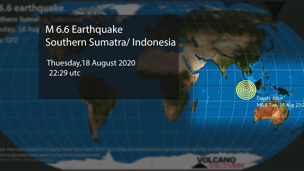 Two earthquakes rock the coast of Sumatra in Indonesia