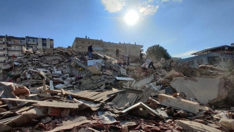 Earthquake in İzmir, Turkey