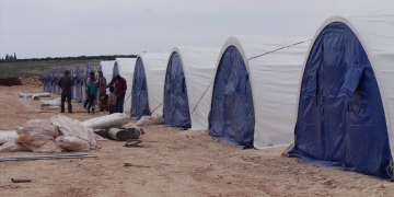 Refugees from Afrin in Serdem Refugee Camp face harsh winter conditions