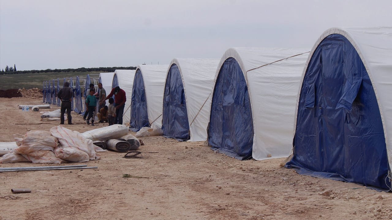 Refugees from Afrin in Serdem Refugee Camp face harsh winter conditions