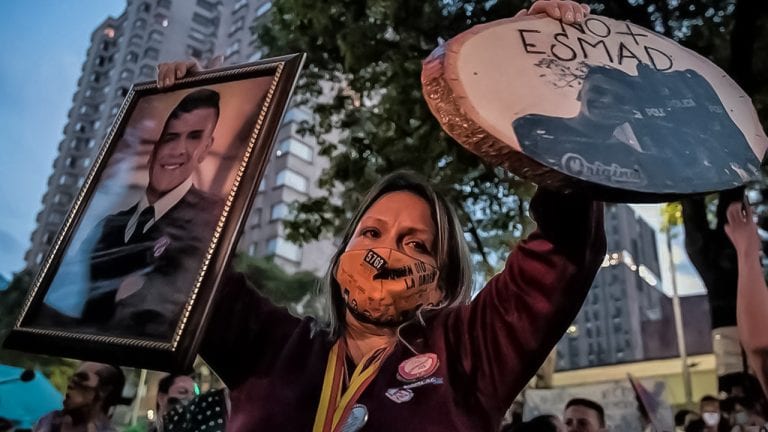 March of remembrance for Dilan Cruz in Bogotá