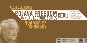 Noam Chomsky speaks at Rojava University