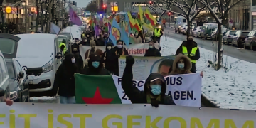 Kurdish youth organise anti-isolation protest in Berlin