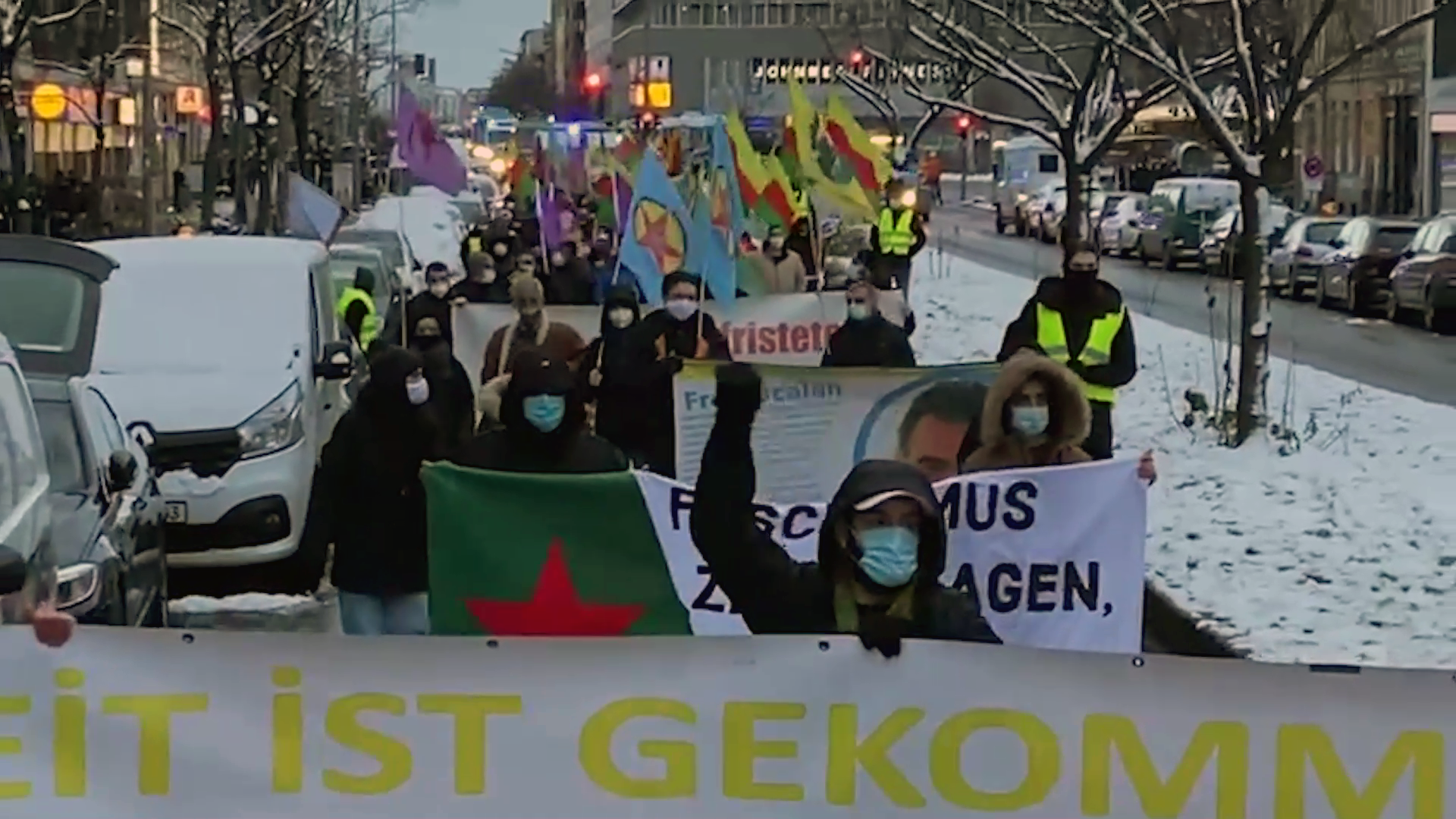 Kurdish youth organise anti-isolation protest in Berlin