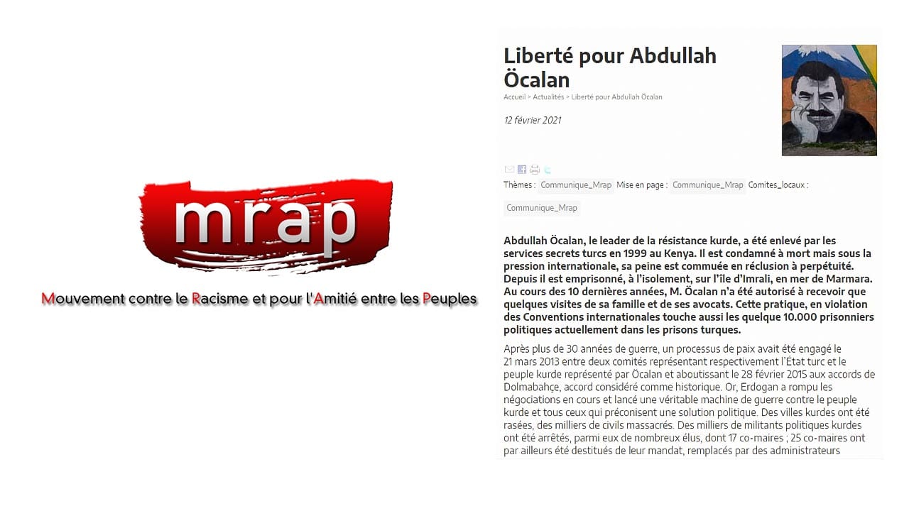 MRAP supports freedom for Öcalan