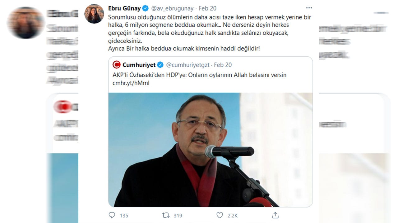 HDP spokesperson reacts to AKP deputy who ‘cursed’ voters
