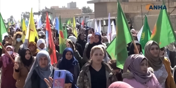 Women in North and East Syria take to the streets for 8 March