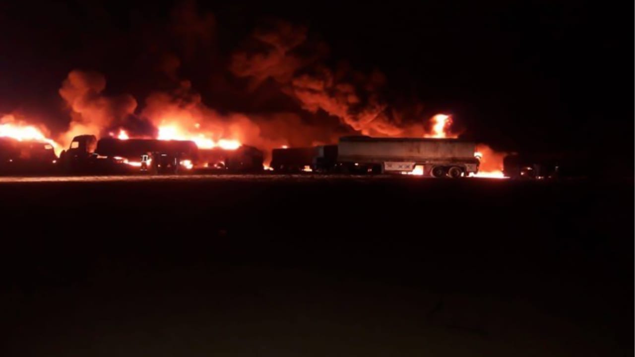Oil tankers explode in Jarabulus