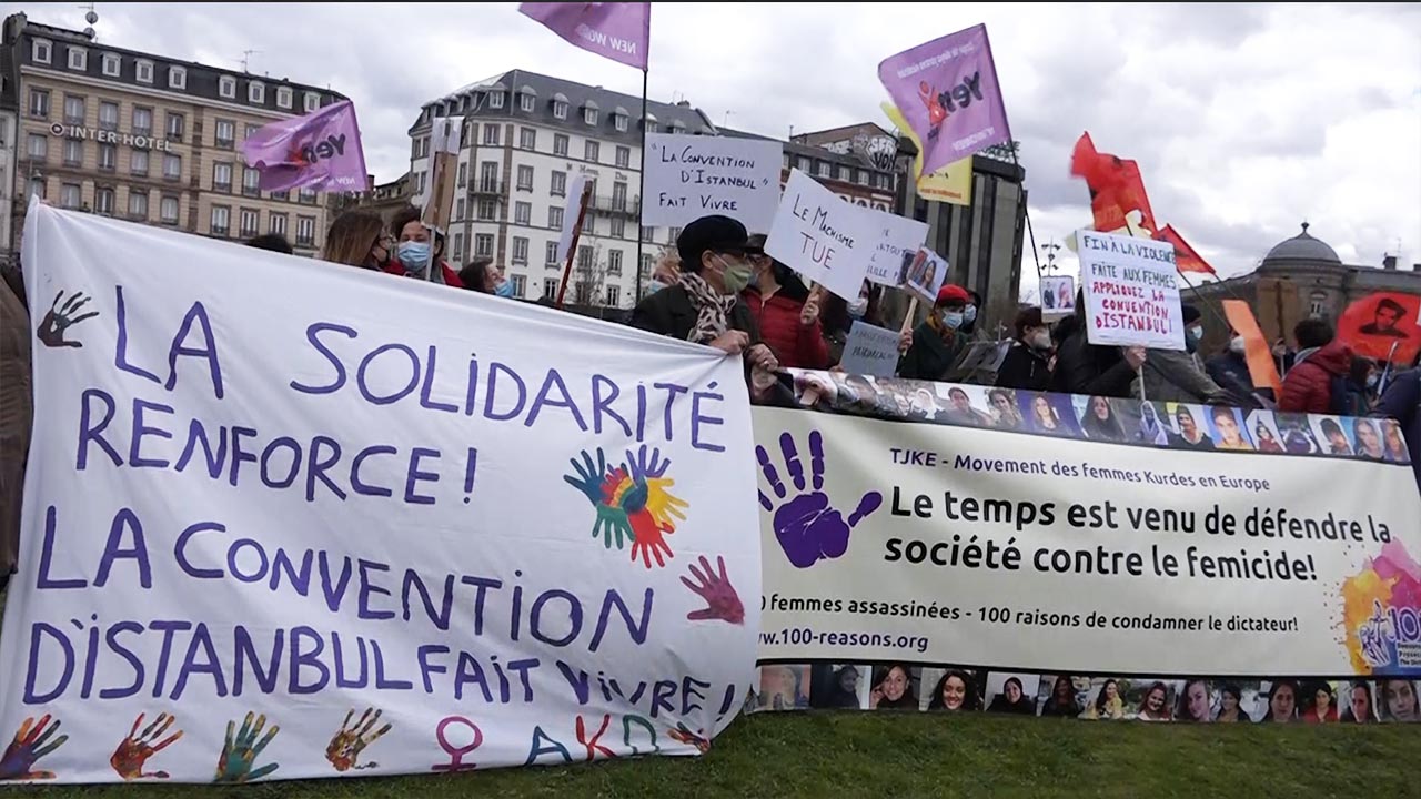 Protests in Europe against withdrawal from Istanbul Convention