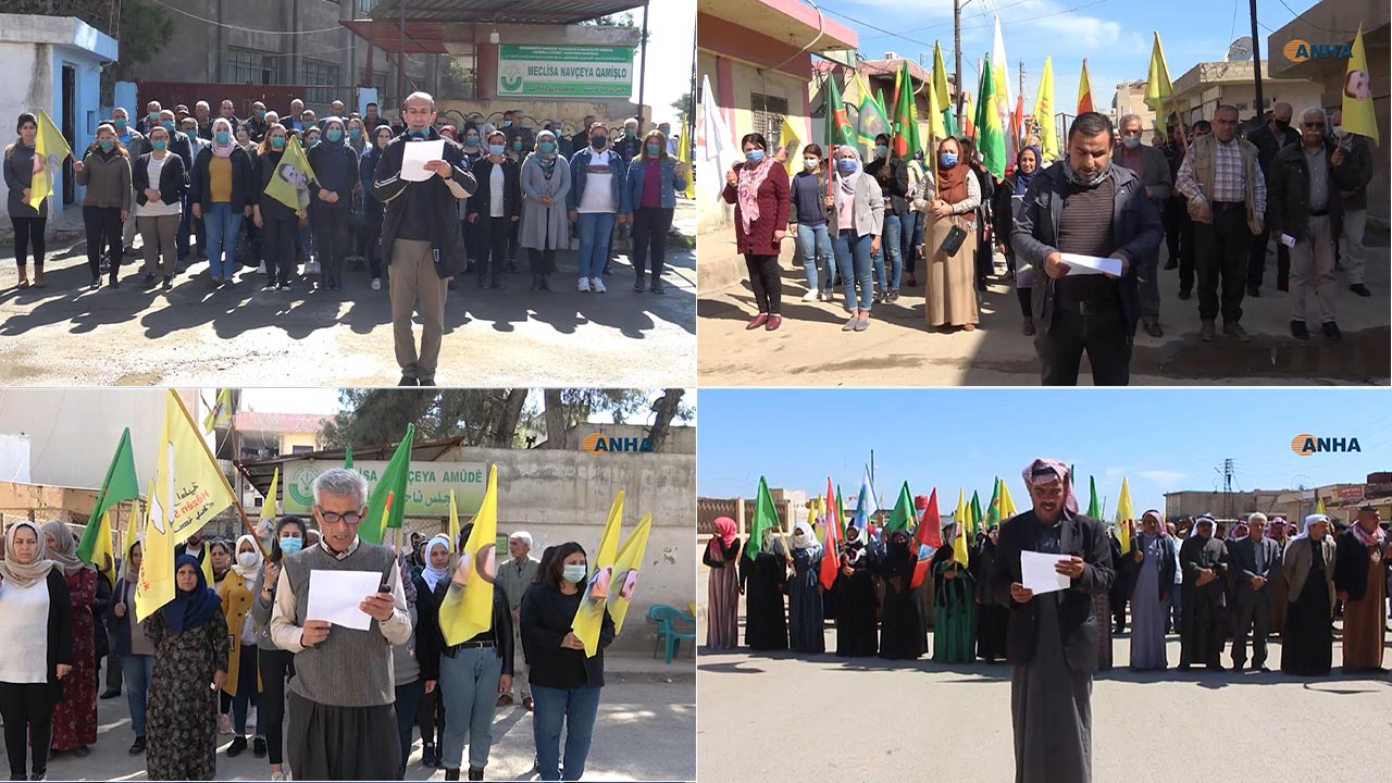 People of North and East Syria took the streets for Sinjar