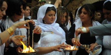 ‘Çarşema Sor ‘: Yazidis welcomes traditional new year celebrations with resistance