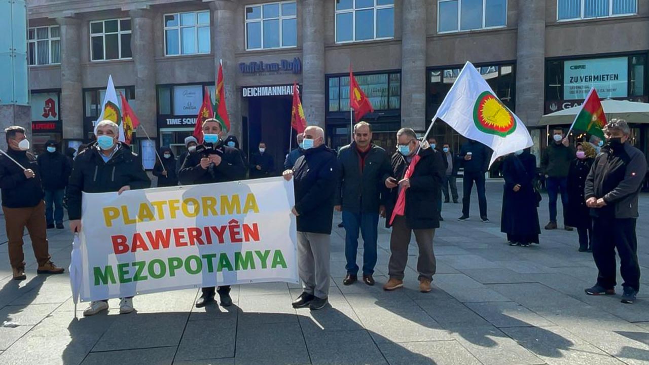 Protest in Cologne against the occupation threat against Sinjar