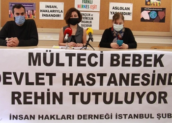 An Istanbul hospital refuses to discharge the baby of a refugee couple