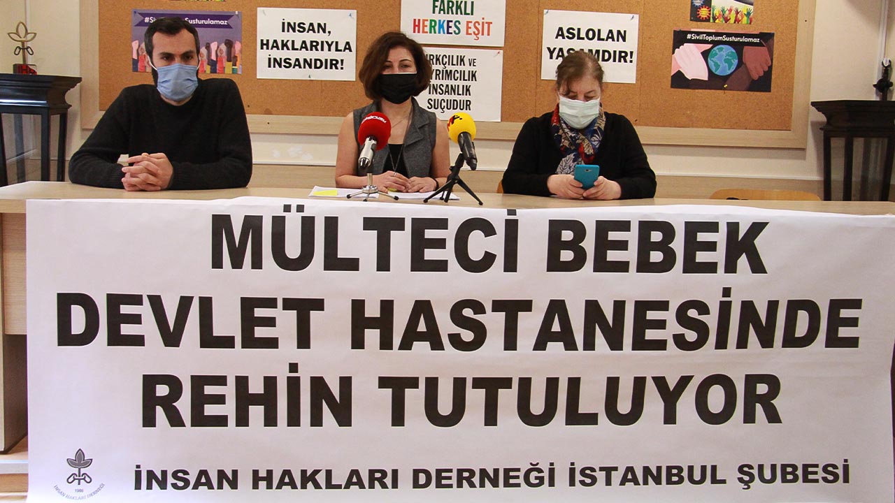 An Istanbul hospital refuses to discharge the baby of a refugee couple