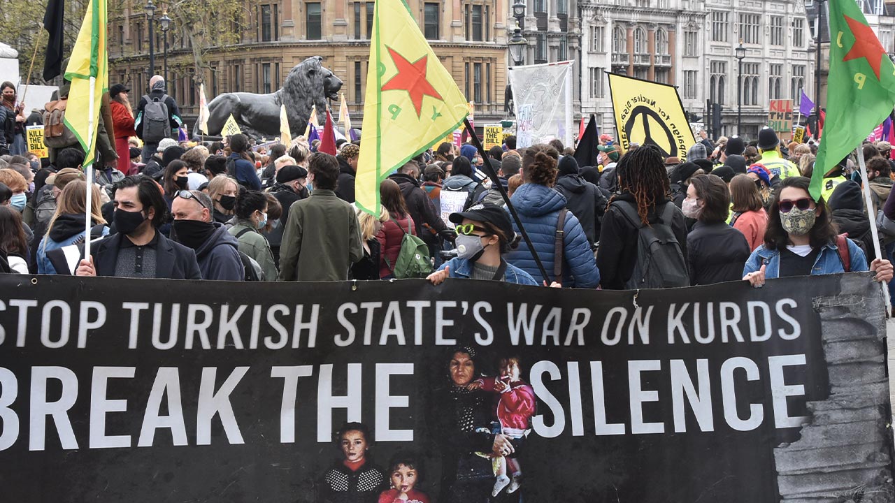 Kurds take to the streets of Europe for May Day