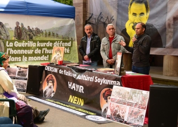 Sit-in protest against Turkey’s operations continues in Strasbourg