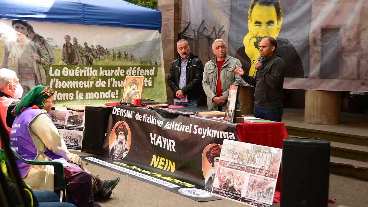 Sit-in protest against Turkey’s operations continues in Strasbourg