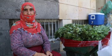 Turkey: A refugee in her own country – Kurdish woman sells herbs on the streets after the burning of her village