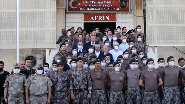 PYD reacts to Süleyman Soylu’s visit to occupied Azaz and Afrin