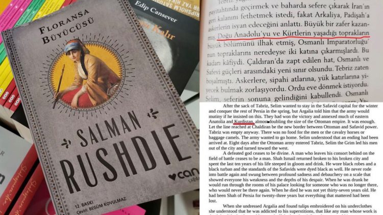 Coelho and Rushdie censored in Turkey: the word ‘Kurdistan’ removed from Turkish editions of their novels…