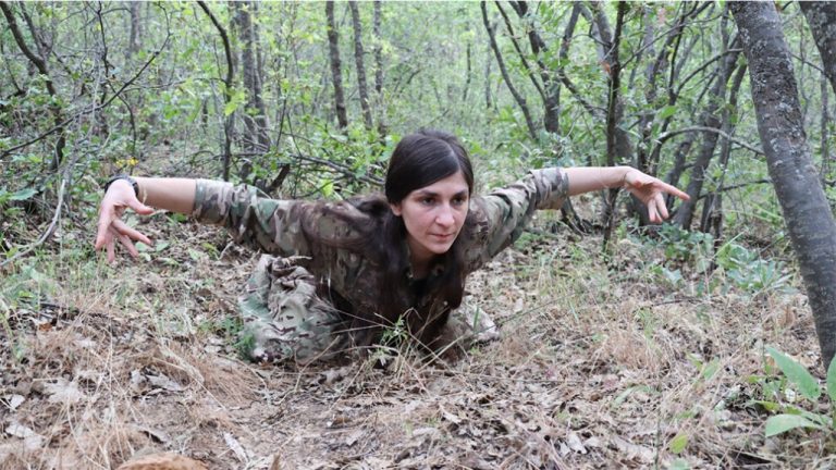 Female Kurdish fighter Sara Cudi tells the tale of war through dance