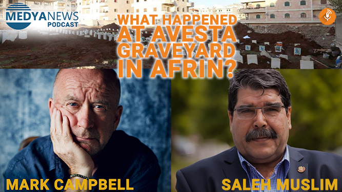 Saleh Muslim speaks to Medya News about Kurdish Avesta graveyard desecration in Afrin