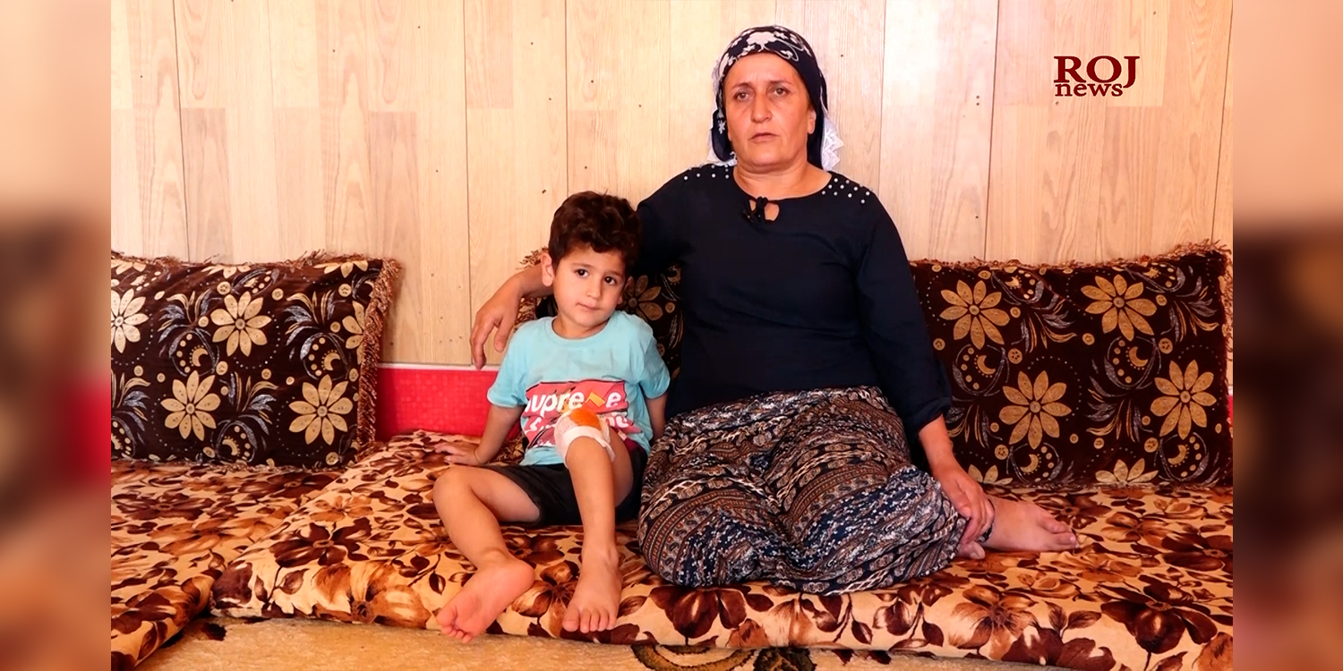 “Pieces of shrapnel flew at us” says a Kurdish refugee woman from Makhmour refugee camp
