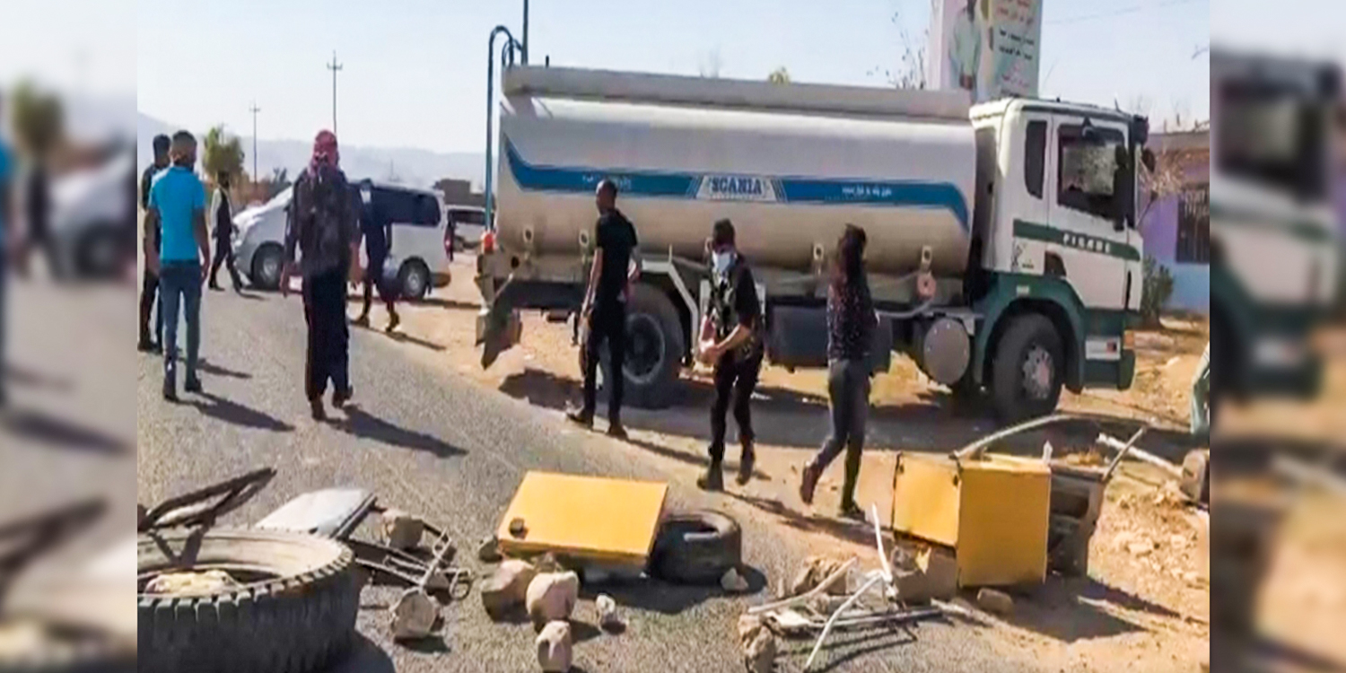 Tension rises in Sinjar as people take to the streets against the KDP army’s mobilisation in the region
