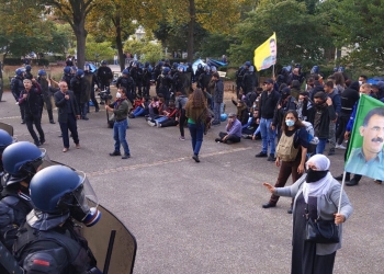 France: Police attack activists in Strasbourg demanding freedom for imprisoned Kurdish leader Abdullah Öcalan
