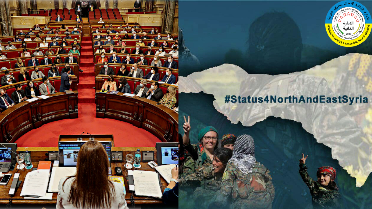 The Parliament of Catalonia officially recognises AANES