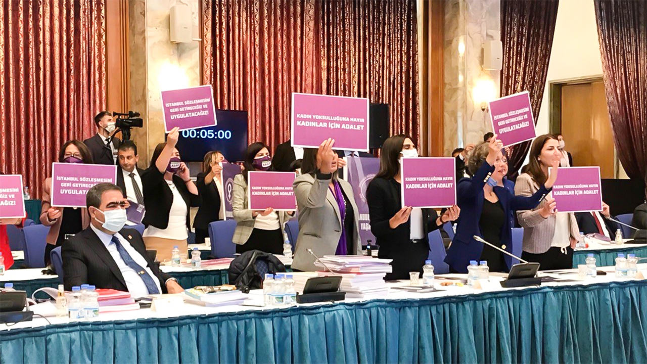 HDP Female MP’s lead protests in the Turkish Assembly over women’s rights in Turkey