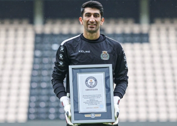 Kurdish goalkeeper’s name in Guinness Book of World Records