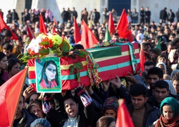 AANES: Thousands attend funeral processions for victims killed in Turkish airstrike