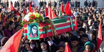 AANES: Thousands attend funeral processions for victims killed in Turkish airstrike