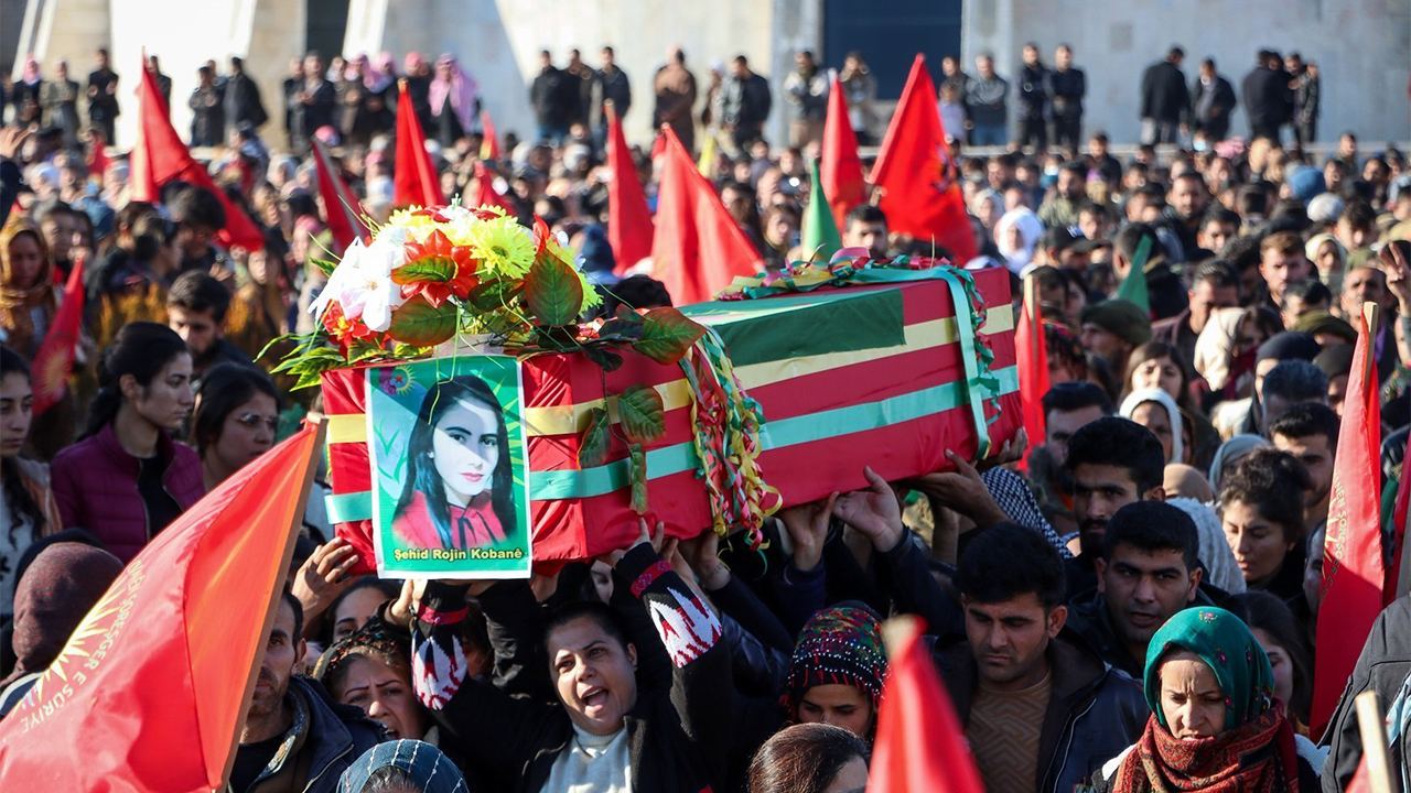AANES: Thousands attend funeral processions for victims killed in Turkish airstrike
