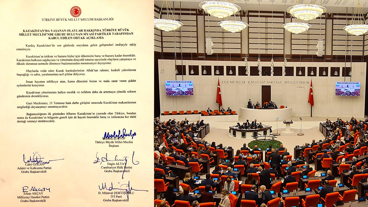 Turkey: Support to Kazakhstan Government from four political parties in parliament