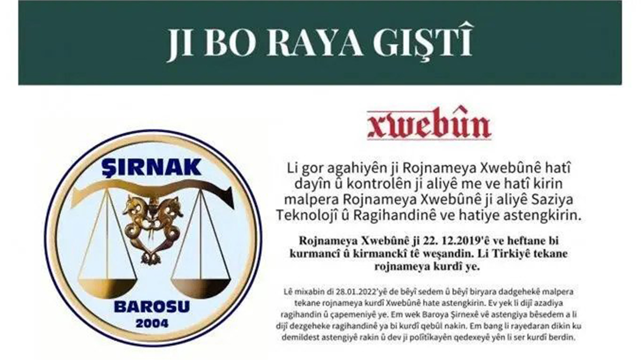 Turkey: Access to Kurdish newspaper blocked