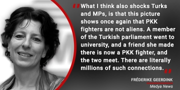 Semra Güzel picture shows: PKK fighters are not aliens