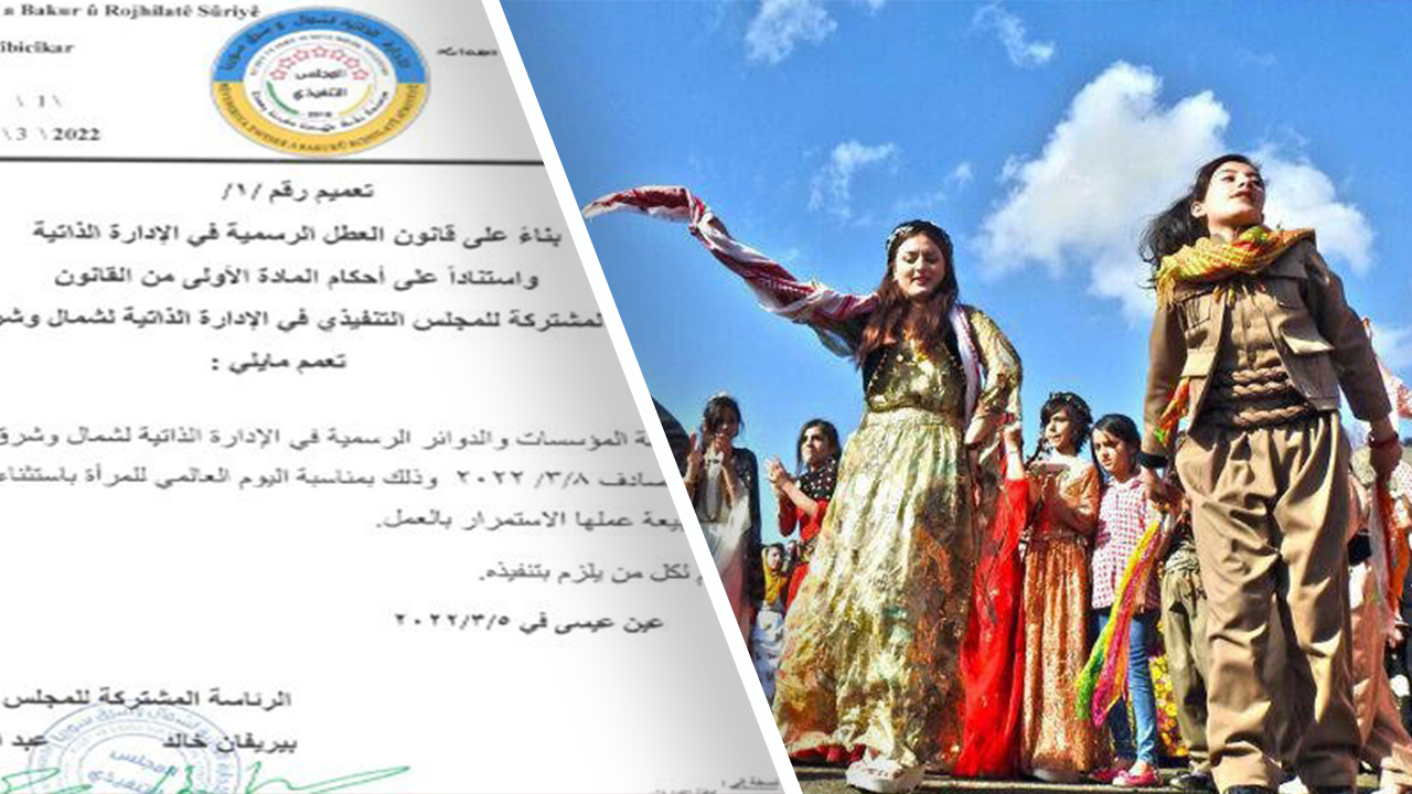 Autonomous Administration of North and East Syria declares 8 March a national holiday