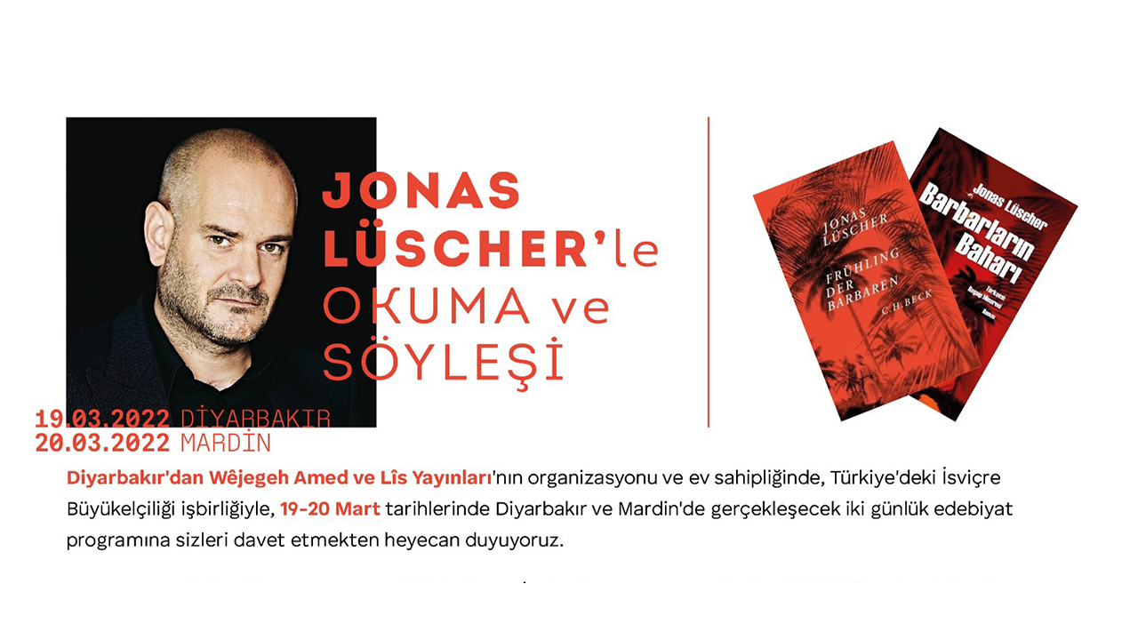 German-Swiss author Lüscher will be in Diyarbakır, Mardin