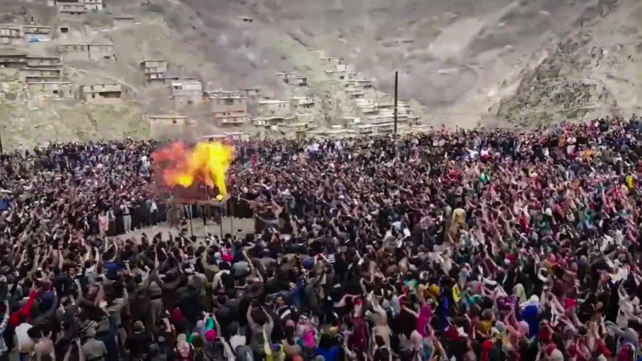 Thousands celebrate Newroz in Iran’s Kurdish-majority city of Hawraman