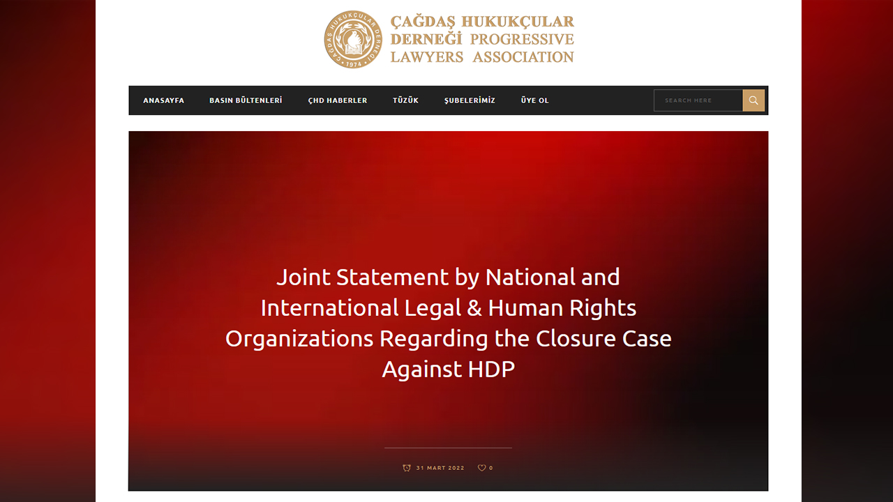Call from 46 organisations across the world on HDP closure case