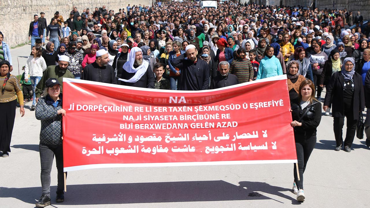 March in Aleppo protests regime’s embargo of Kurdish neighbourhoods