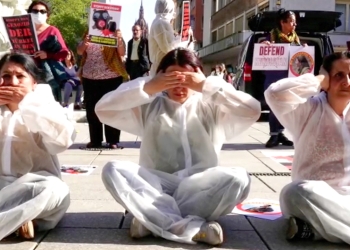 Protests against alleged chemical weapons use spreading in Europe