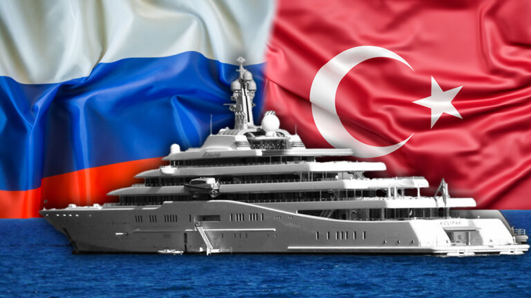 Yacht of second sanctioned Russian billionaire docks in Turkish bay