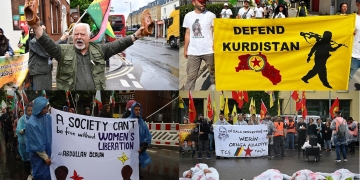 Long Marches against occupation, chemical weapons continue in Europe
