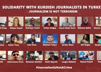 MEDYA NEWS STATEMENT REGARDING KURDISH JOURNALISTS ARRESTED IN TURKEY