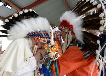Pope Francis apologises for abuse and ‘colonising mentality’ at Indigenous schools in Canada