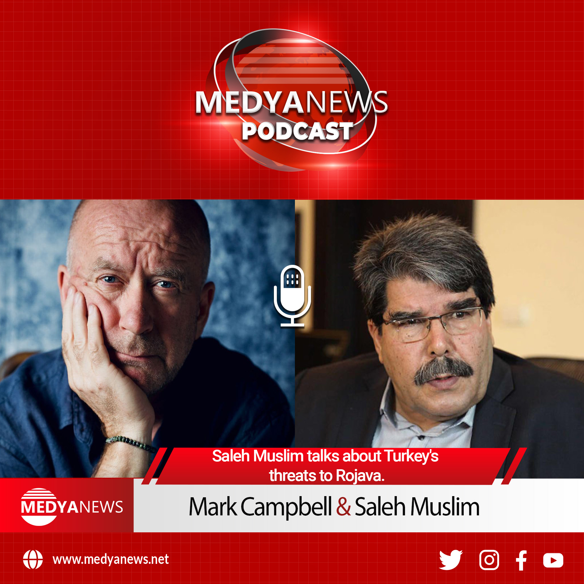 Saleh Muslim talks about Turkey’s threats to Rojava.